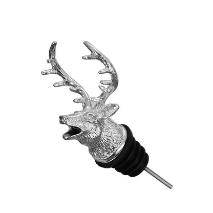 1PC Animal Head Wine Pourer Zinc Alloy Deer Elk Lion Leopard Wolf Eagle Dragon Wine Pour Spout Stopper Club Bar Accessories