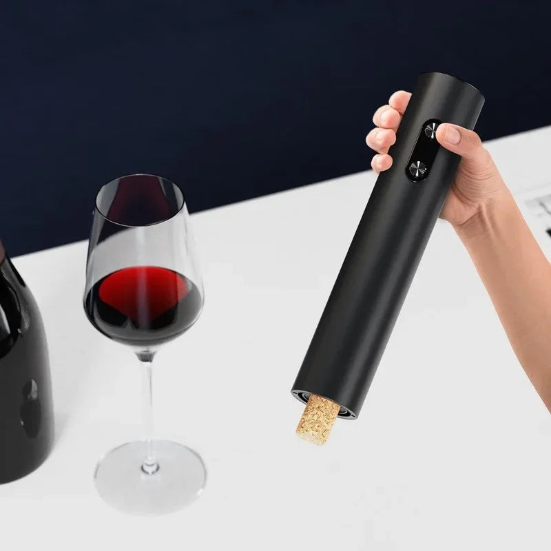 Electric Wine Bottle Opener, Wine Pourer, Automatic Red Wine Opener, Vacuum Bottle Stopper, Storage Base, Bar Kitchen Tools