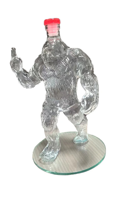 Bigfoot Whiskey Decanter – Funny Sasquatch Engraved Glass Bottle for Rustic Bars & Cabin Decor