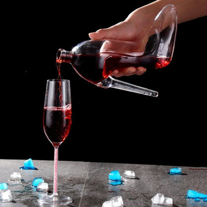 Creative High-heeled Shoe Design, Red Wine Decanter, Glass Empty Bottle with Sealed Lid, Thickened Whiskey Decanter