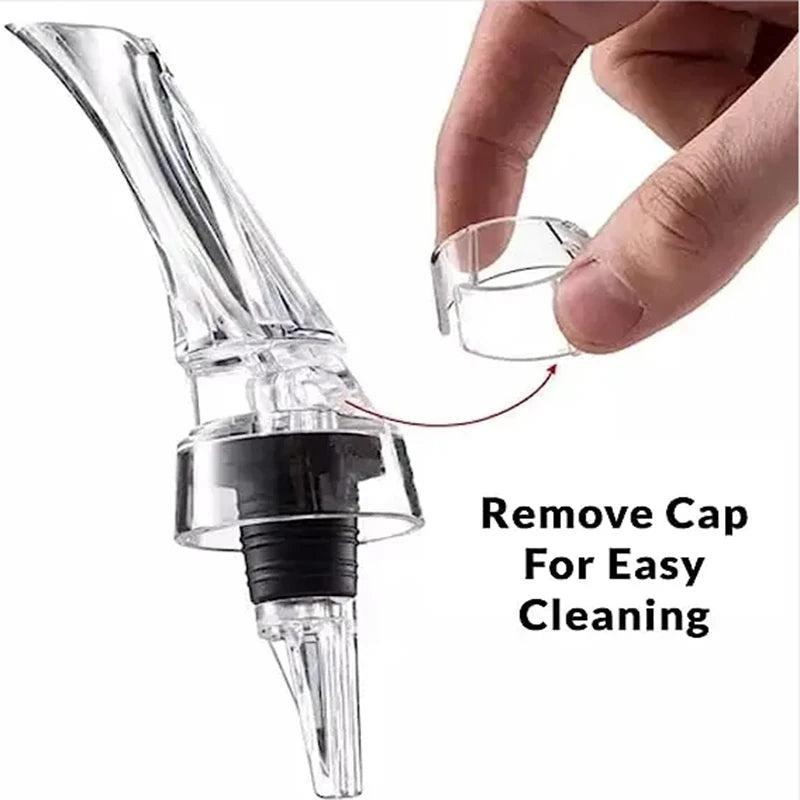 Wine Aerating Pourer Spout Decanter Magic Wine Decanter Wine Aerator Quick Aerating Pouring Tool Pump Portable Filter
