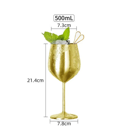 304 Stainless Steel Cocktail Glass,  Red Wine Cup, Flute Champagne Cup, Metal Cup,  Bar Martini Cup