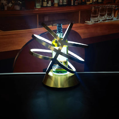 Hennessy LED Metal Bottle Globe Cage Champagne Wine Rack Glorifier Presenter VIP Service Tray for Nightclub Lounge Bar Party