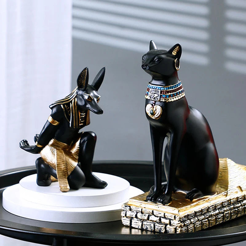 NORTHEUINS Anubis & Bastet Wine Rack