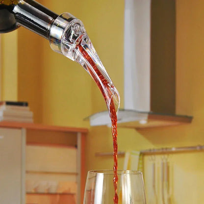 Wine Aerator Pourer, Premium Aerating Pourer, Red Wine Decanter Cap Spout, Stopper Bottle, Mouth Dispenser, Decanter Spout