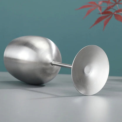 304 Stainless Steel Wine & Cocktail Goblets – Retro Martini Glass for Home, Bar & Restaurant” ✅