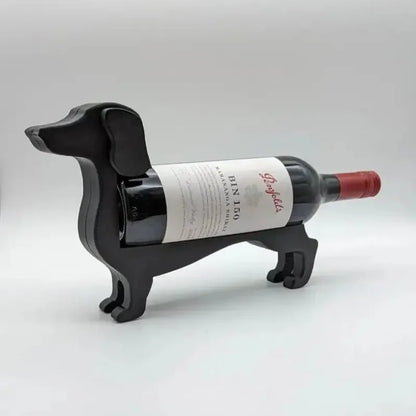 2025 New Creative Dachshund Wine Bottle Holder Kitchen Wine Storage Box Household Practical Decorative Sausage Dog Design