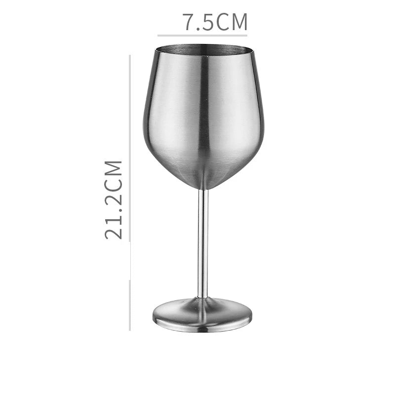 304 Stainless Steel Wine & Cocktail Goblets – Retro Martini Glass for Home, Bar & Restaurant” ✅