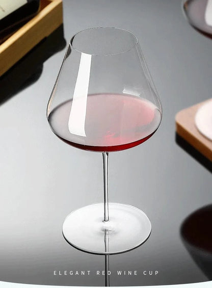 Burgundy Bordeaux Style Light Luxury Wine Glass Ultra-thin Craftsmanship Slim Cup Stems  Bar Party Classics Goblet