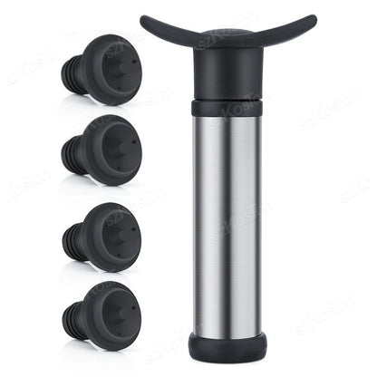 Vacuum Wine Stopper & Pump – Keep Wine Fresh, Leakproof Seal, Bar Accessory