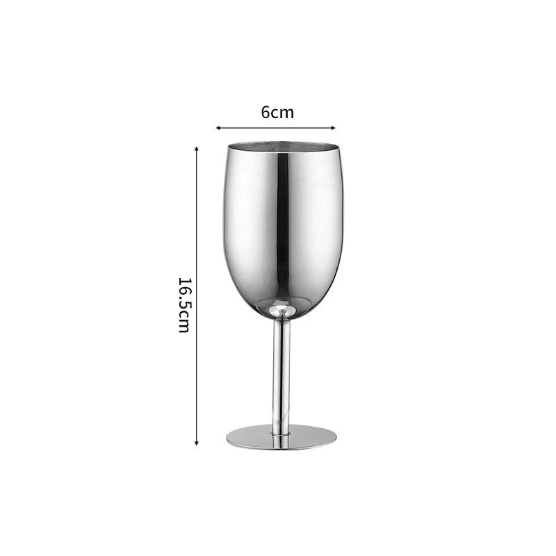 304 Stainless Steel Wine & Cocktail Goblets – Retro Martini Glass for Home, Bar & Restaurant” ✅