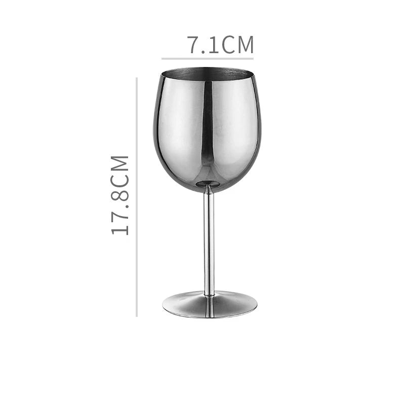 304 Stainless Steel Wine & Cocktail Goblets – Retro Martini Glass for Home, Bar & Restaurant” ✅