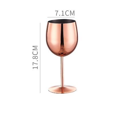 304 Stainless Steel Wine & Cocktail Goblets – Retro Martini Glass for Home, Bar & Restaurant” ✅