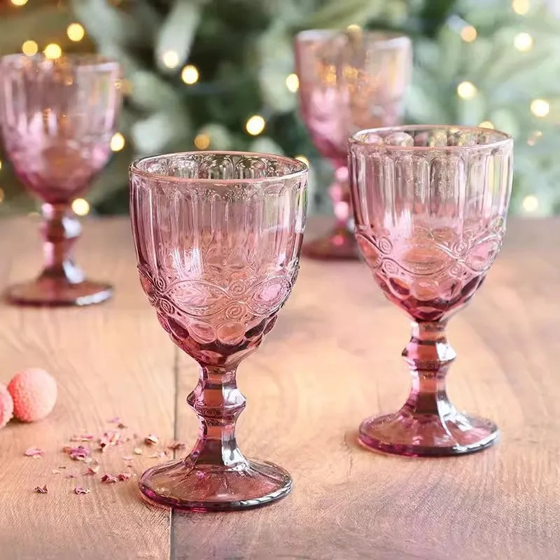 High Foot Colour Crystal Glass, Wine, Liquor, Cocktail, Beer, Juice, Tea