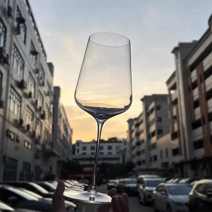 Burgundy Bordeaux Style Light Luxury Wine Glass Ultra-thin Craftsmanship Slim Cup Stems  Bar Party Classics Goblet