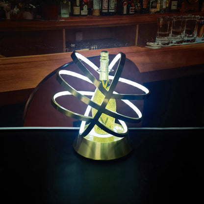 Hennessy LED Metal Bottle Globe Cage Champagne Wine Rack Glorifier Presenter VIP Service Tray for Nightclub Lounge Bar Party