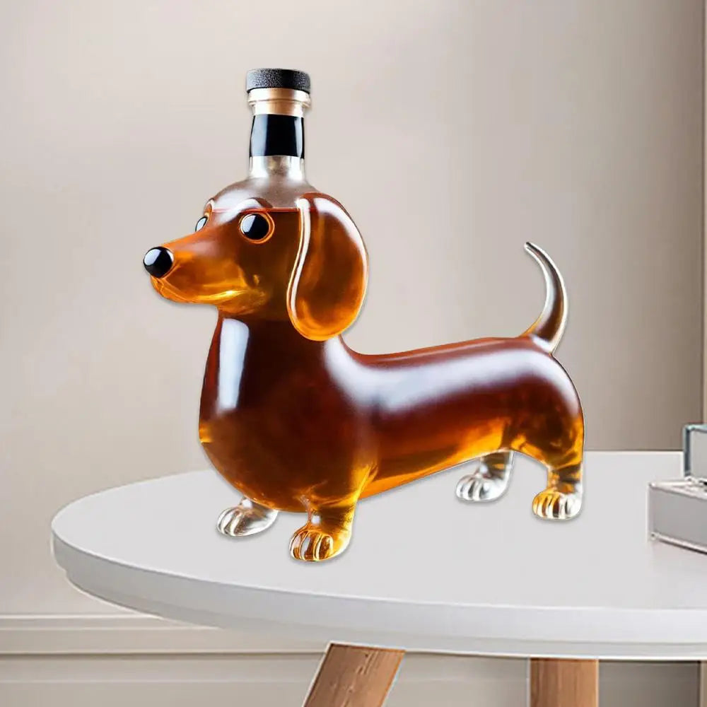 FREE SHIPPING Liquor Bottles Dachshund Shape Empty Whiskey Bottle Housewarming Wedding Decanter Decoration Wine Container Dispenser For Dad