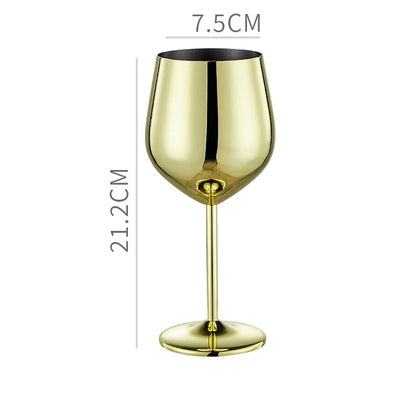 304 Stainless Steel Wine & Cocktail Goblets – Retro Martini Glass for Home, Bar & Restaurant” ✅