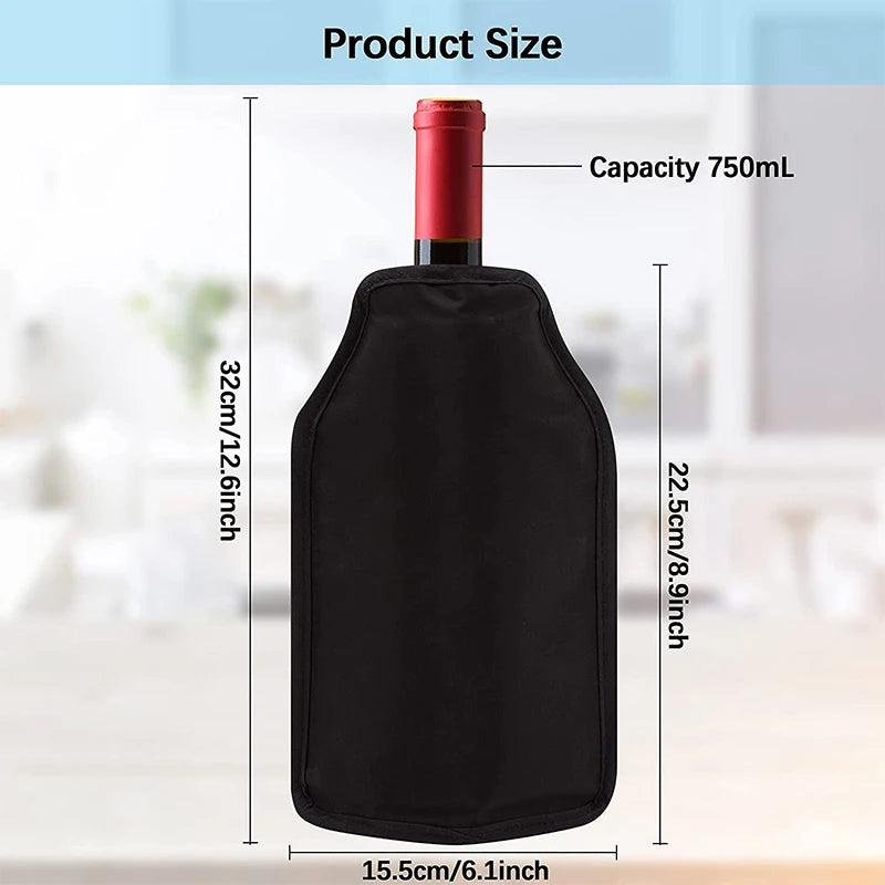 Wine Cooling Holder, Ice Bag, Jelly, Picnic Beverage Nylon Wine Cooler Sleeve, Soft Drink Rack, Bar Tools For Beer Champagne Bucket