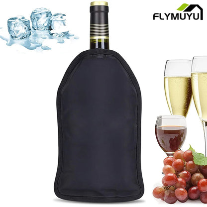 Wine Cooling Holder, Ice Bag, Jelly, Picnic Beverage Nylon Wine Cooler Sleeve, Soft Drink Rack, Bar Tools For Beer Champagne Bucket