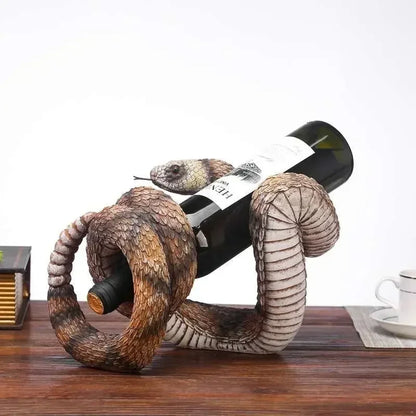 Creative Cobra Wine Display Rack, Living Room Wine Bottle Rack, Resin Crafts, Halloween Decoration, Home Wine Cabinet Decoration