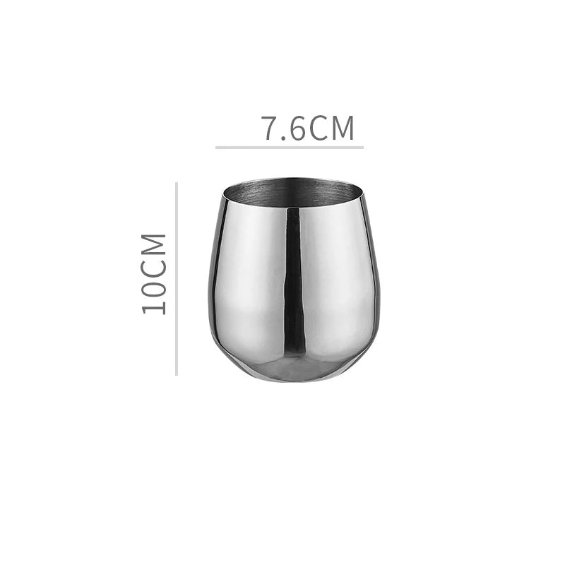 304 Stainless Steel Wine & Cocktail Goblets – Retro Martini Glass for Home, Bar & Restaurant” ✅