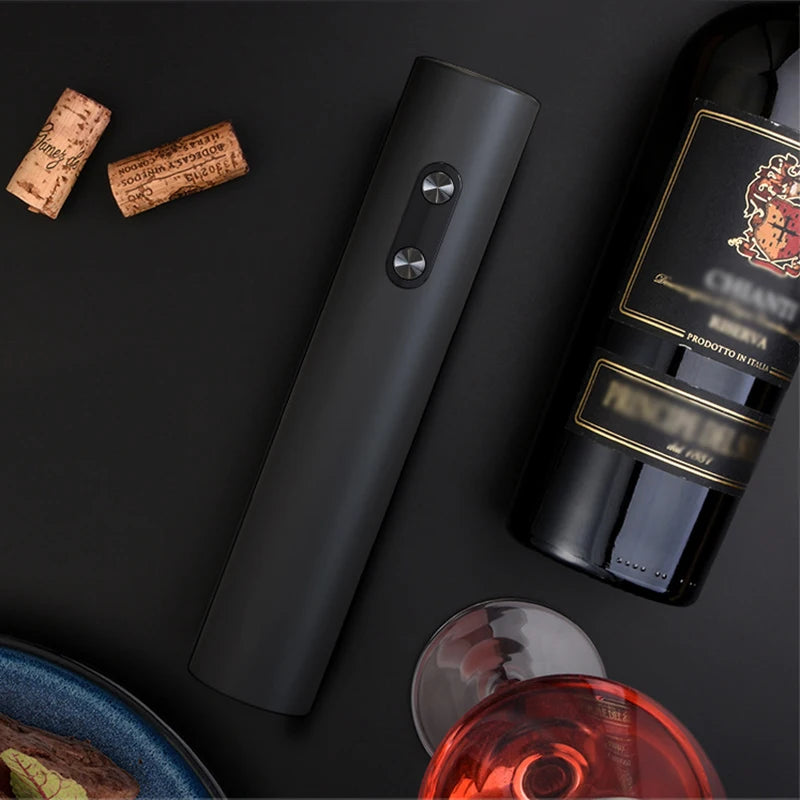 Electric Wine Bottle Opener, Wine Pourer, Automatic Red Wine Opener, Vacuum Bottle Stopper, Storage Base, Bar Kitchen Tools