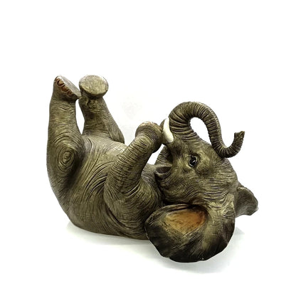 Drinking Elephant Bottle Rack Decorative Resin Bender Elephant Statue Wine Holder Pub Ornament Home Barware Restaurant Supplies