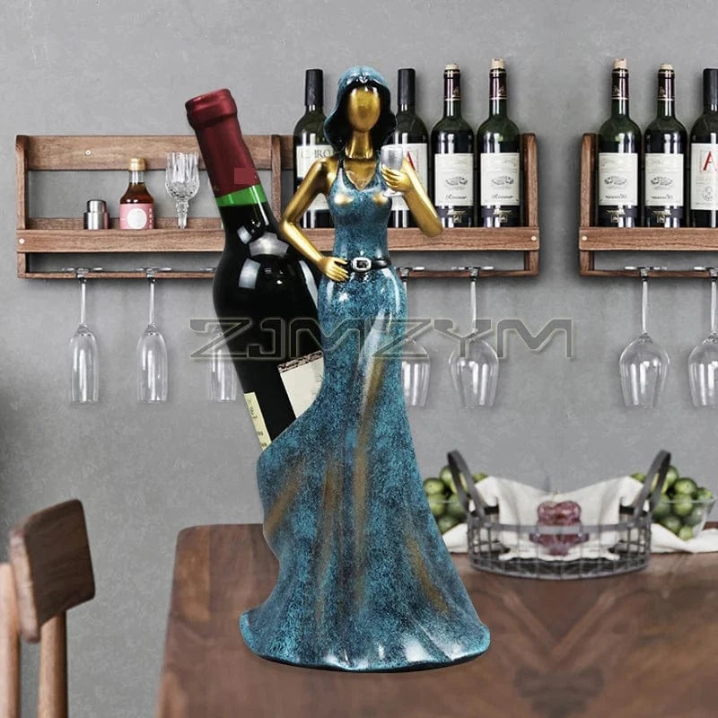 Nordic Winered Wine Rack Stylish Design Wine Holder Wine Display Rack Beer Whisky Wine Bottle Stand Home Bar Decor Rack