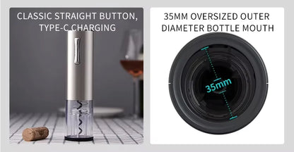 4-in-1 Electric Wine Opener, Aerator & Dispenser — Rechargeable