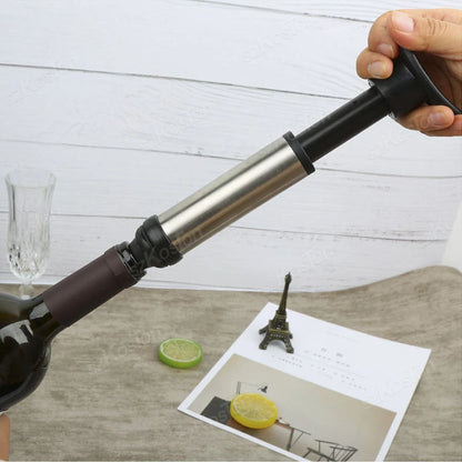 Vacuum Wine Stopper & Pump – Keep Wine Fresh, Leakproof Seal, Bar Accessory