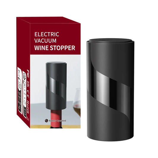 Electric Wine Stopper, Mini Automatic Wine Saver Vacuum Pump for Keepping Wine Fresh, Wine Sealer and Preserver for Wine Bottles