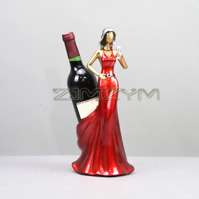 Nordic Winered Wine Rack Stylish Design Wine Holder Wine Display Rack Beer Whisky Wine Bottle Stand Home Bar Decor Rack