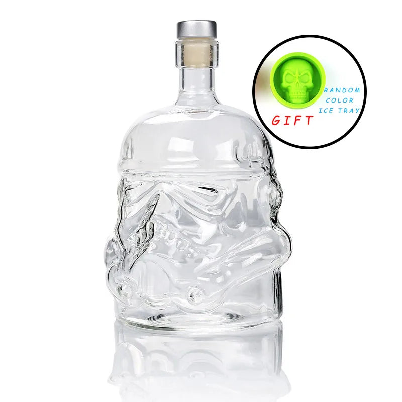 Clear Storm Trooper Decanter  with free gift shown