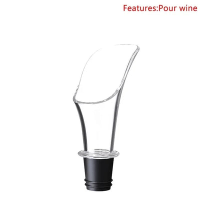 Wine Aerating Pourer Spout Decanter Magic Wine Decanter Wine Aerator Quick Aerating Pouring Tool Pump Portable Filter