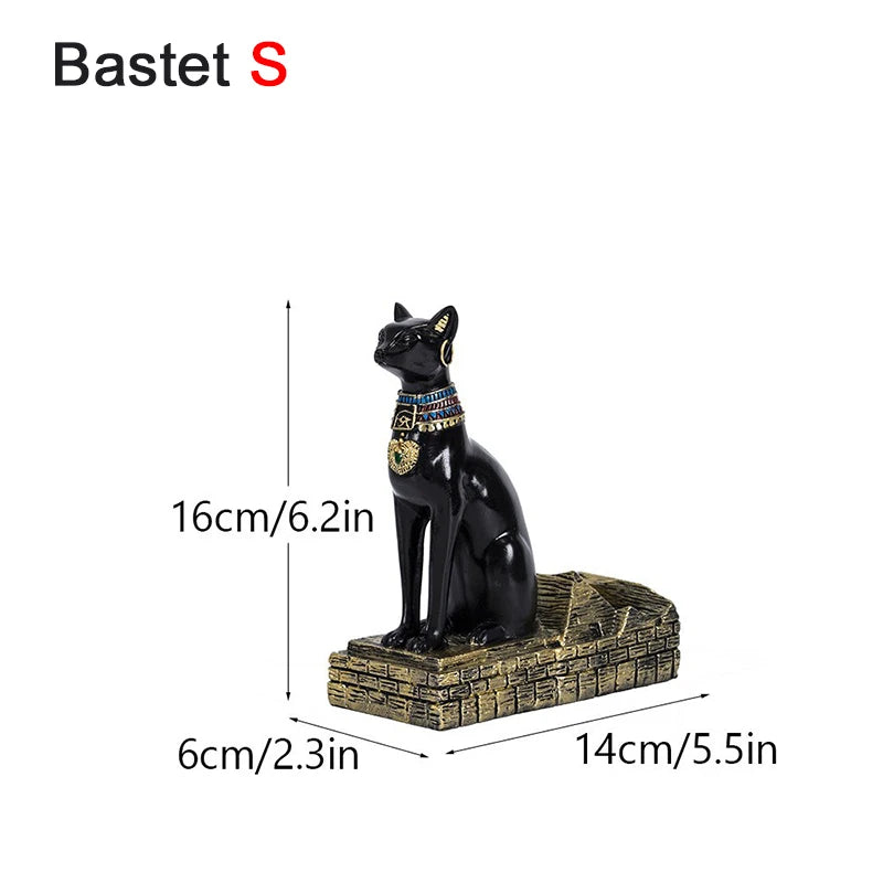 Egypt Anubis Wine Rack, Bastet God Cat Wine Bottle Rack, Resin Arts And Crafts, Bar Ornament Decoration