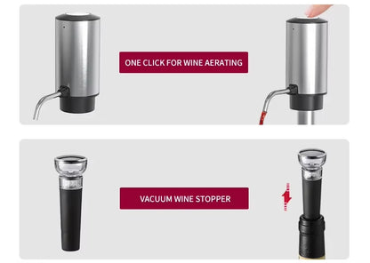 4-in-1 Electric Wine Opener, Aerator & Dispenser — Rechargeable