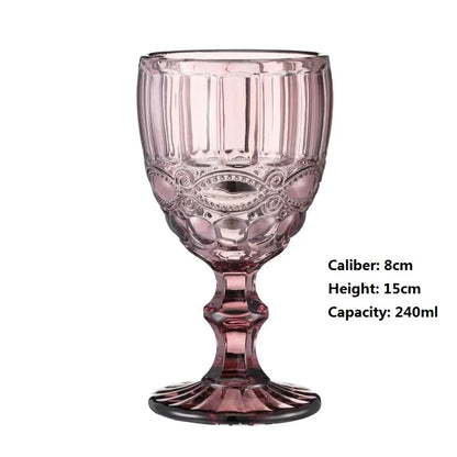 High Foot Colour Crystal Glass, Wine, Liquor, Cocktail, Beer, Juice, Tea