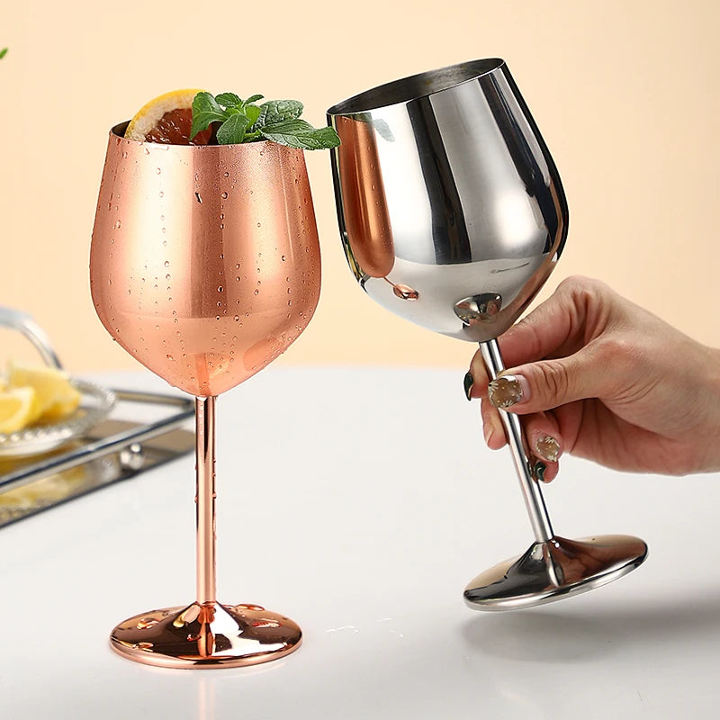304 Stainless Steel Cocktail Glass,  Red Wine Cup, Flute Champagne Cup, Metal Cup,  Bar Martini Cup