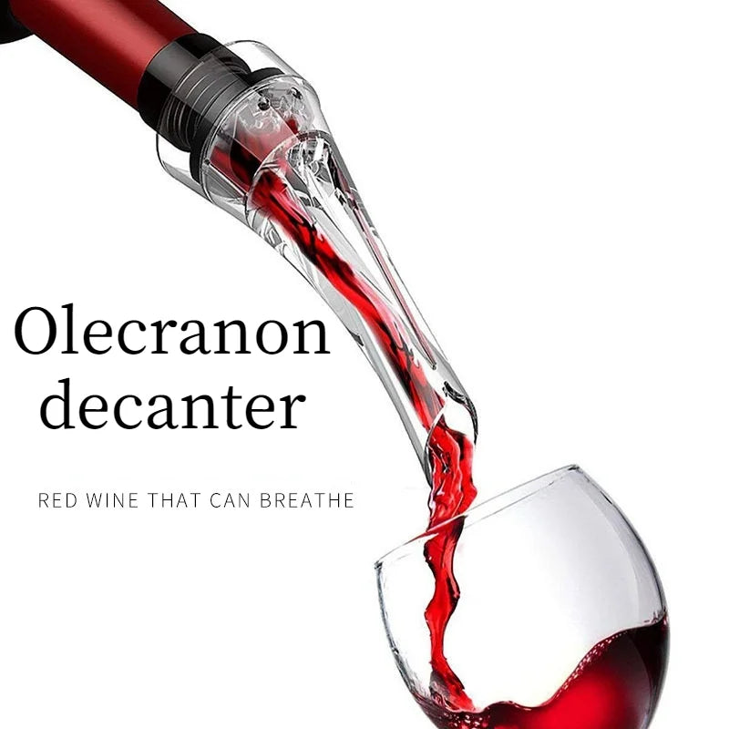 Wine Aerating Pourer Spout Decanter Magic Wine Decanter Wine Aerator Quick Aerating Pouring Tool Pump Portable Filter