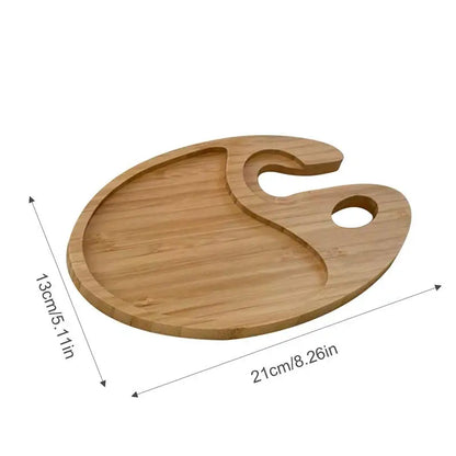 Wooden Wine & Cheese Appetizer Plates