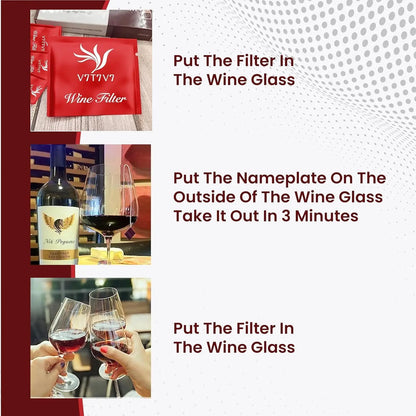 18 pieces of wine purifier, wine sulfite filter, remove sulfites and histamine, eliminate dizziness headache, prevent wine allergies