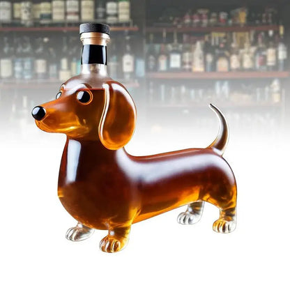 FREE SHIPPING Liquor Bottles Dachshund Shape Empty Whiskey Bottle Housewarming Wedding Decanter Decoration Wine Container Dispenser For Dad