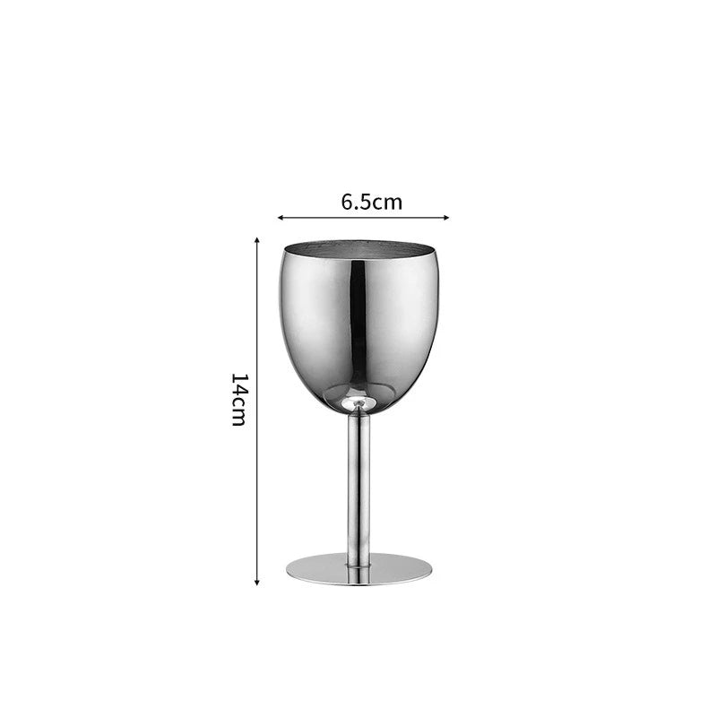 304 Stainless Steel Wine & Cocktail Goblets – Retro Martini Glass for Home, Bar & Restaurant” ✅