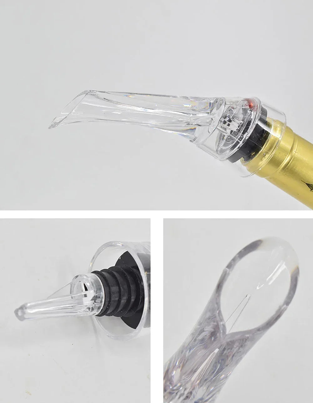 Wine Aerator Pourer, Premium Aerating Pourer, Red Wine Decanter Cap Spout, Stopper Bottle, Mouth Dispenser, Decanter Spout