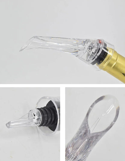 Wine Aerator Pourer, Premium Aerating Pourer, Red Wine Decanter Cap Spout, Stopper Bottle, Mouth Dispenser, Decanter Spout