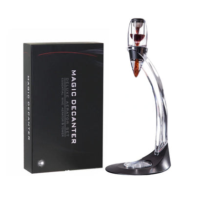 Professional Magic Red Wine Decanter Pourer with Filter Stand Quick Air Aerator Dispenser for Home Dining Bar Essential Set New