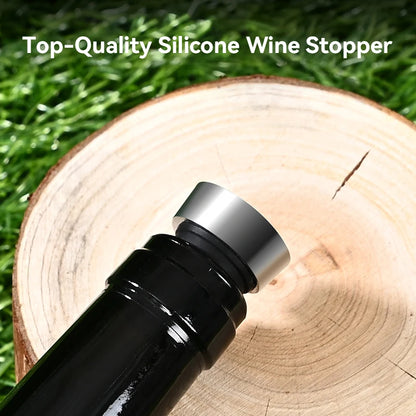 4-in-1 Wine Corkscrew & Stopper – Multi-Function Bottle Opener