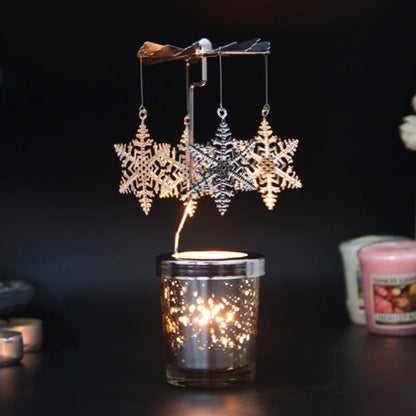 Rotating Metal Tea Light Holder