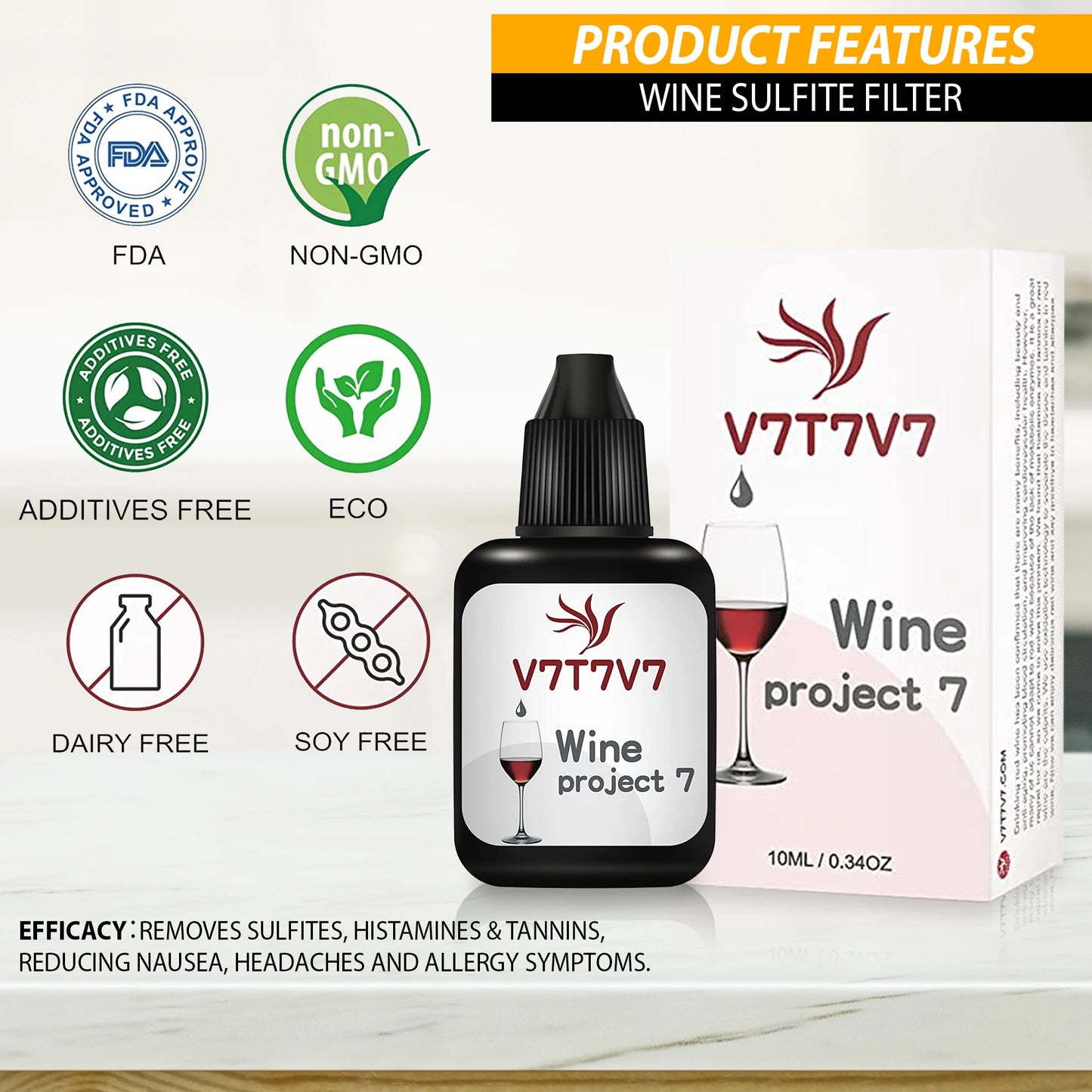 Wine Sulfite Filter To Remove Histamine, Eliminate Headaches, Reduce Allergies
